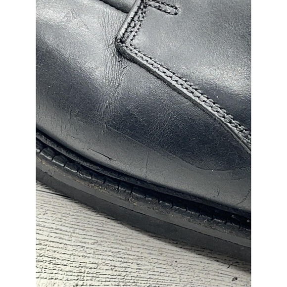 Allen Edmonds Shoes Mens Size 13 Black Leather Derby Vibram Sole Dress Comfort - Picture 15 of 16